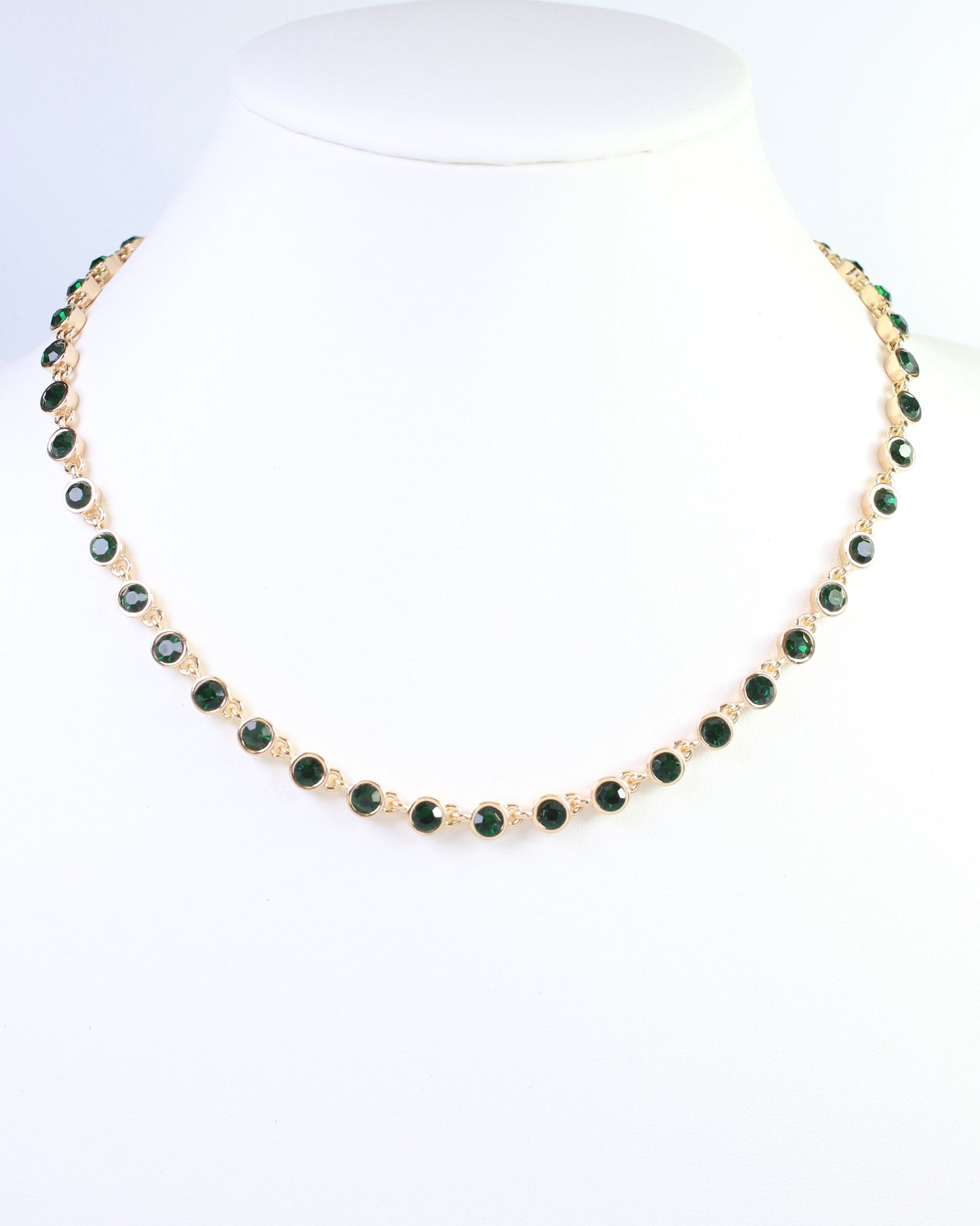 Castile Crystal Necklace Emerald