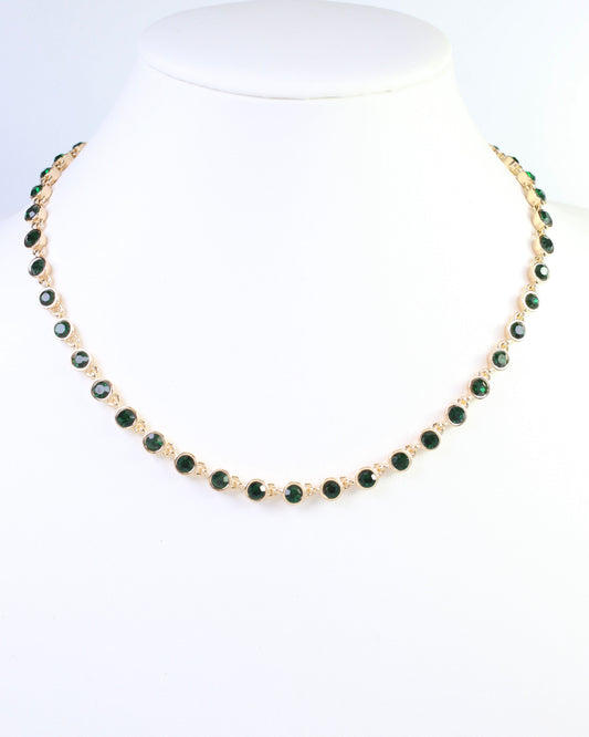 Castile Crystal Necklace Emerald