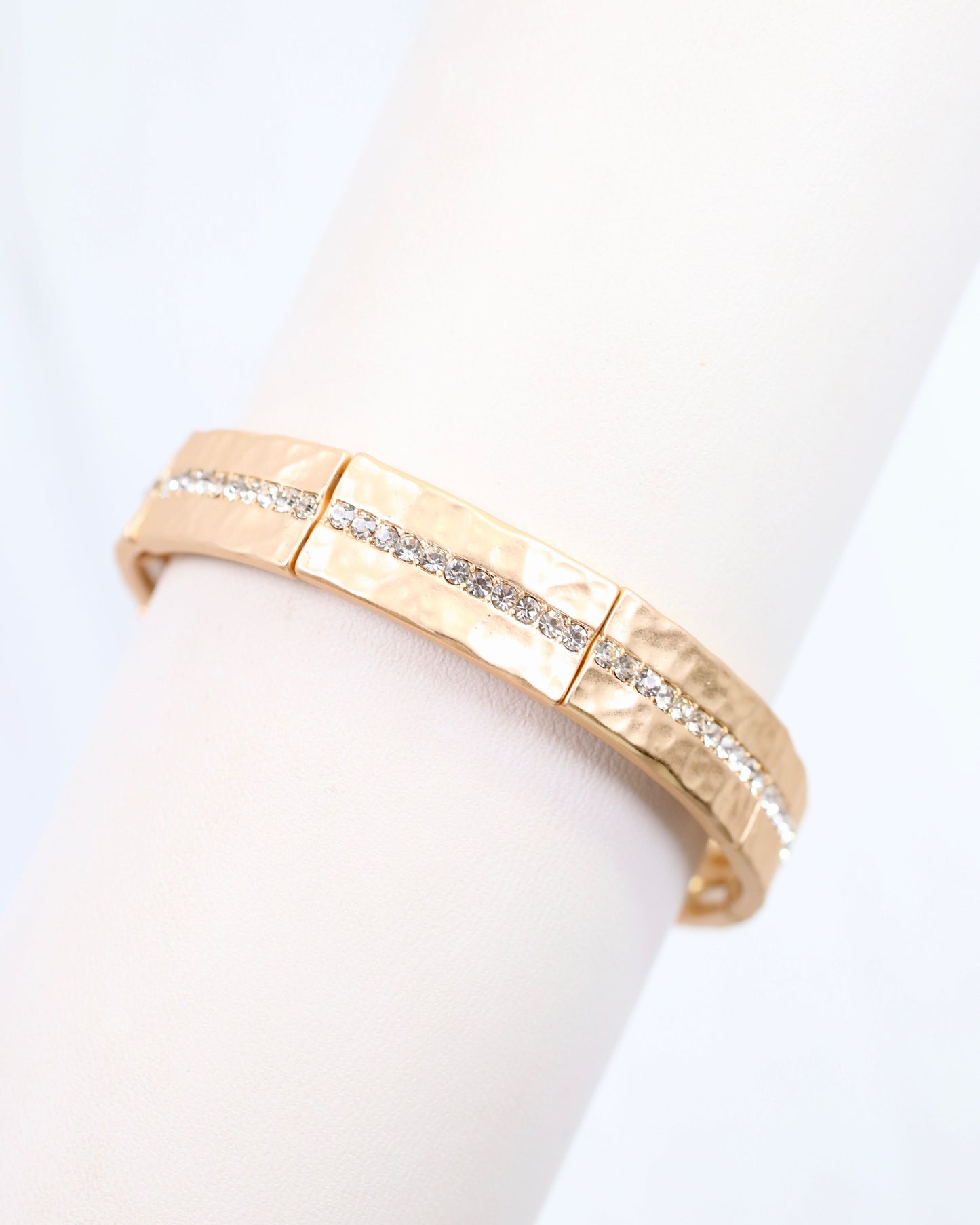 Hanover Stretch CZ Bracelet Matte Gold