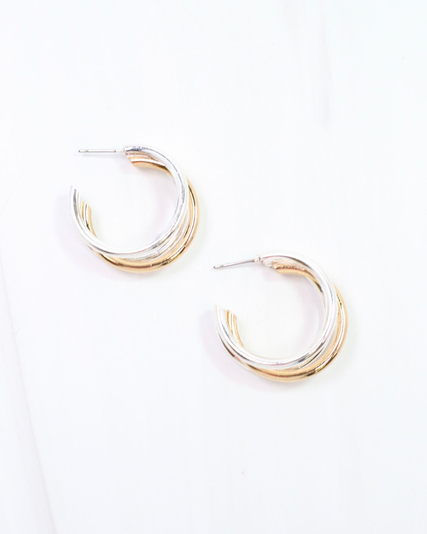 Layla Hoop Earring Gold-Silver