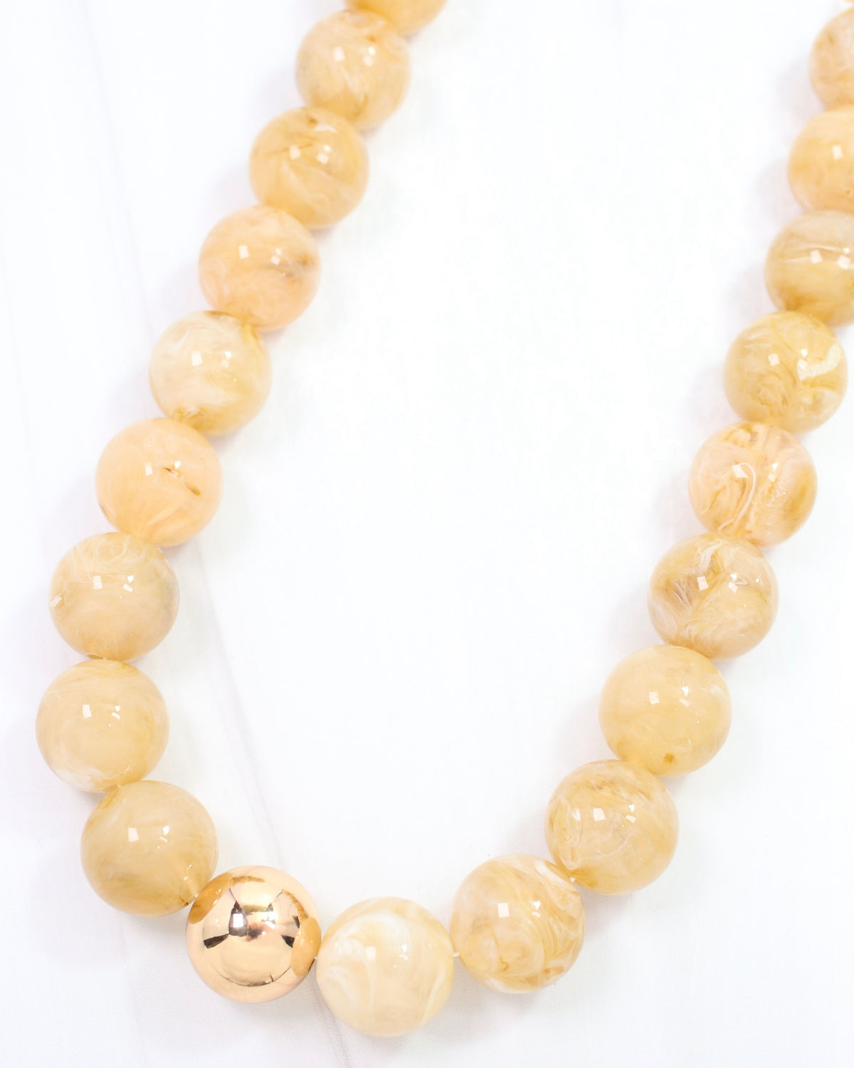James Beaded  Necklace Natural