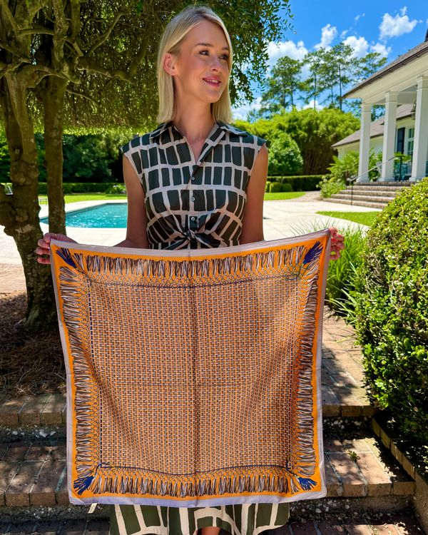 Wilmont Tassel Scarf Orange