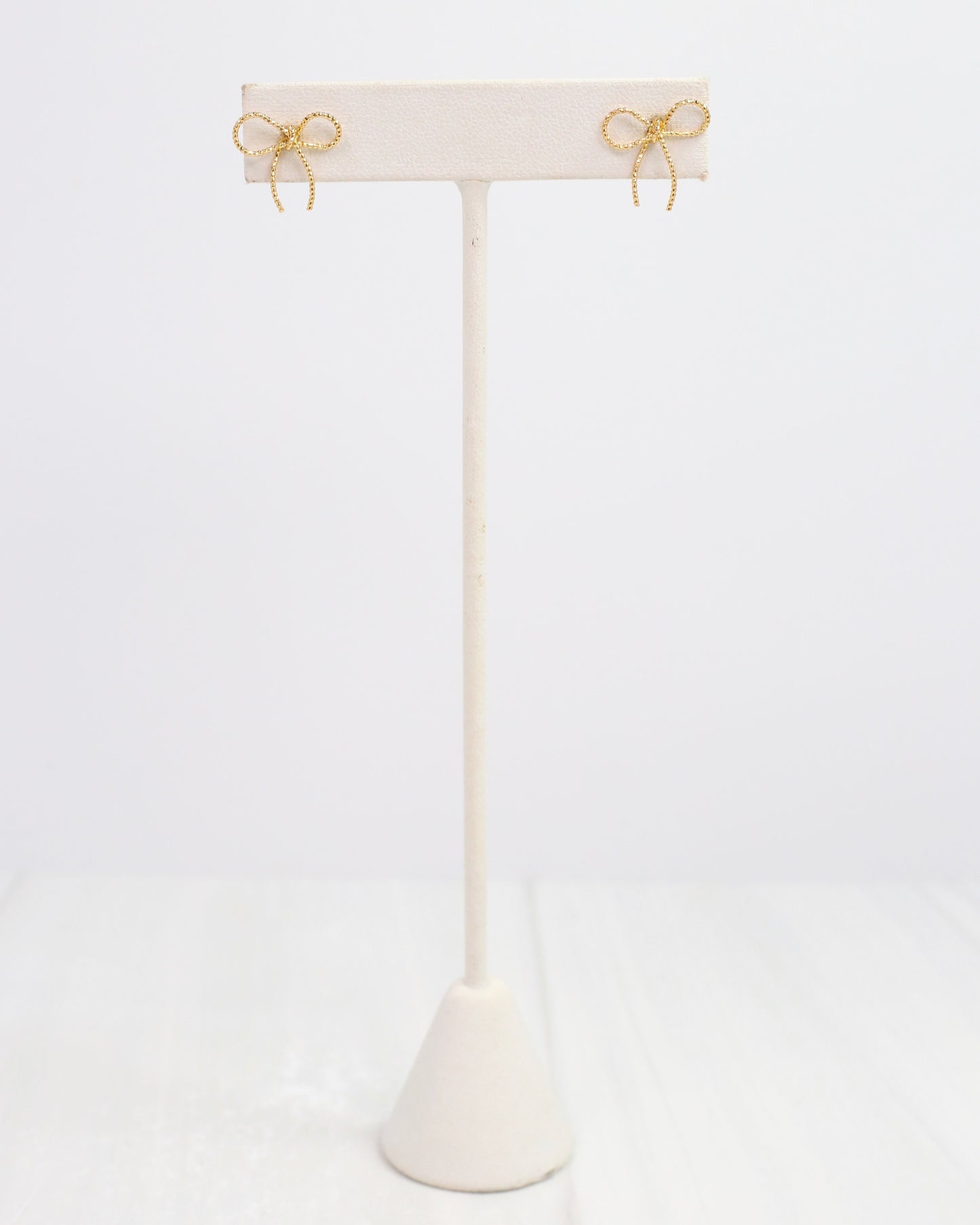 Rosaline Bow Stud Gold