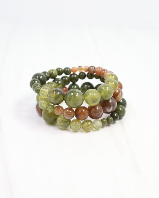Alexander Beaded Bracelet Olive Multi