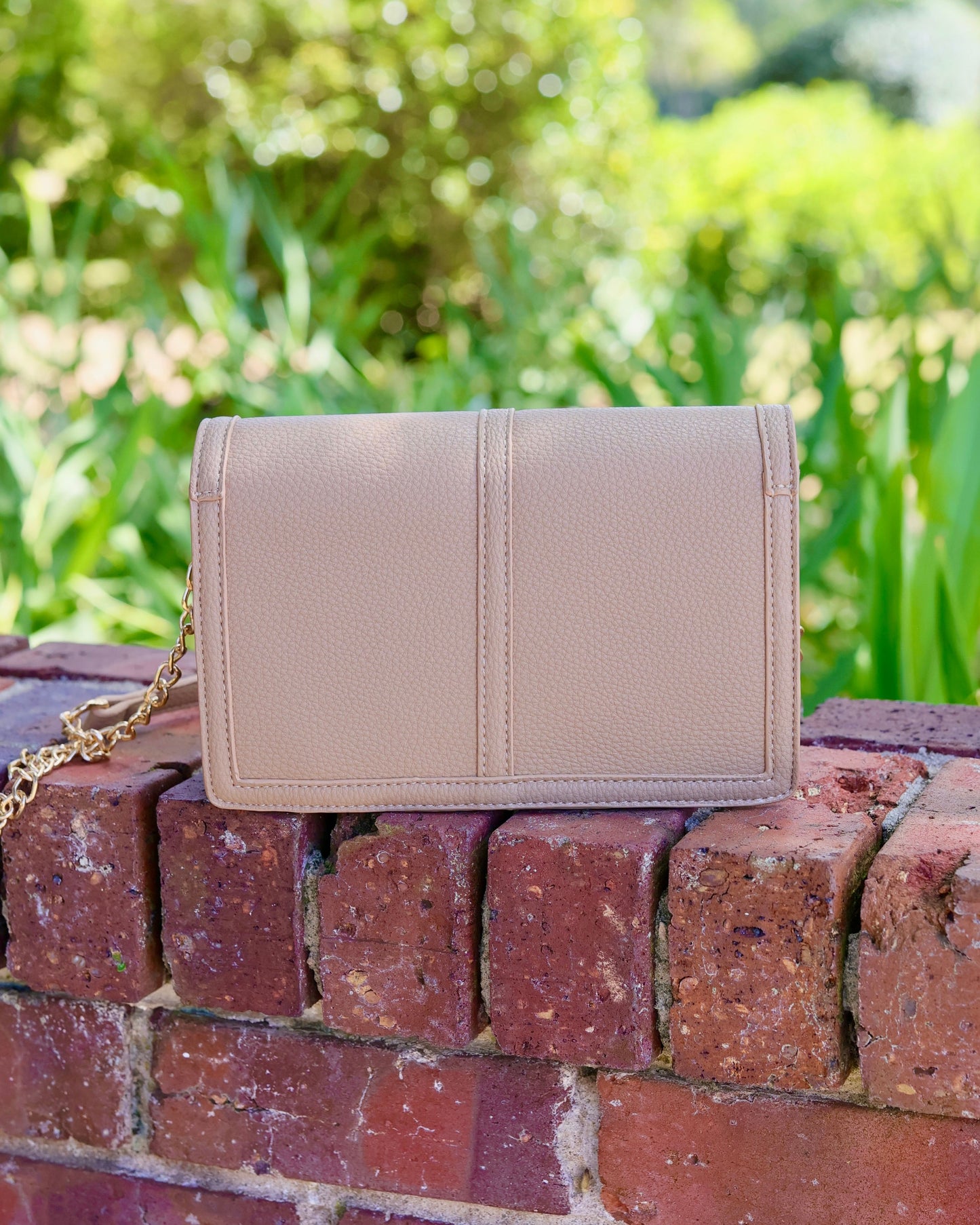 Cecilia Circle Logo Handbag Taupe