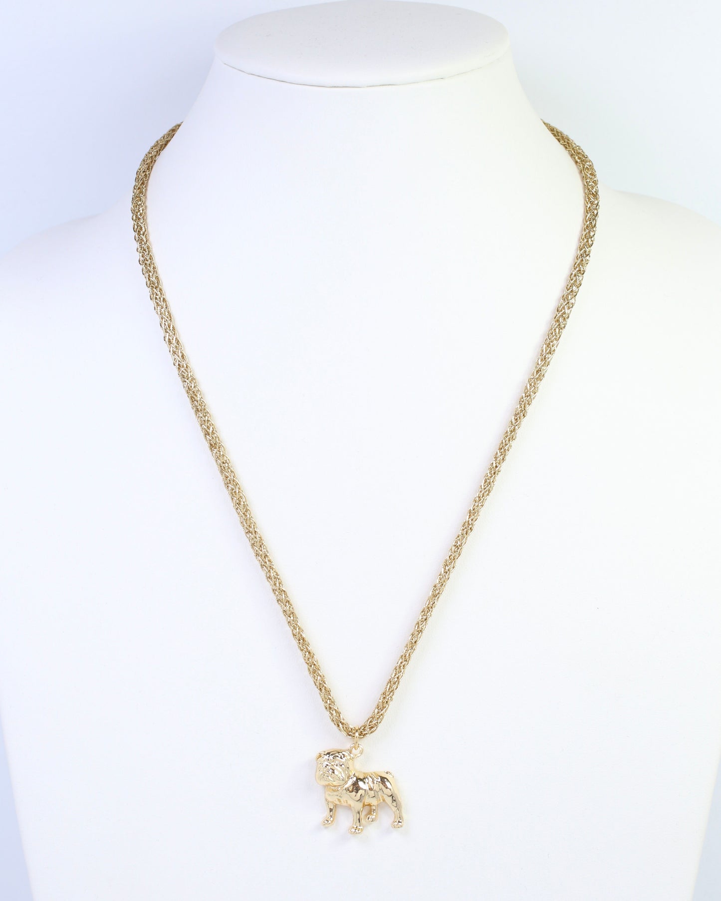 Corie Cord Necklace Standing Dog Gold