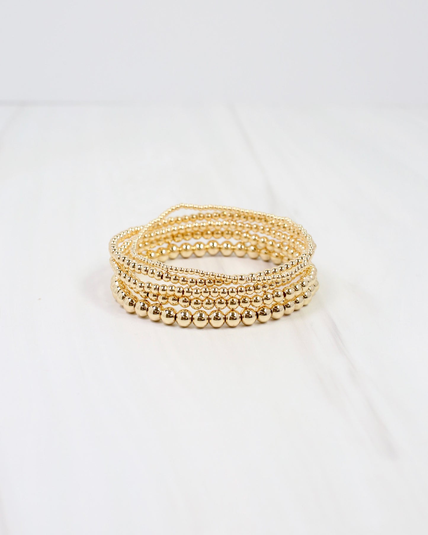 Ardmore Beaded Bracelet Set Gold