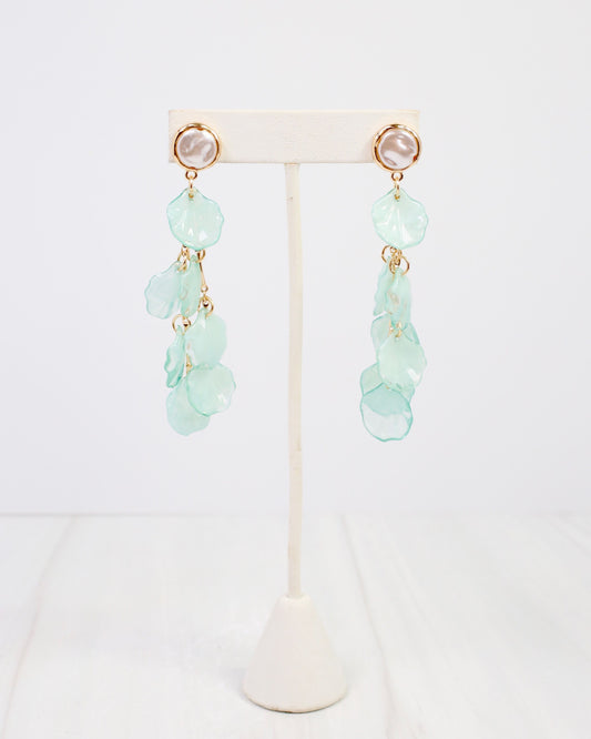 Dillon Petal Dangle Earring Turquoise