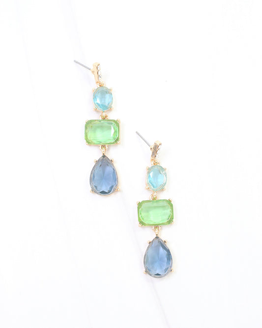 Dawson Crystal Drop Earring Multi