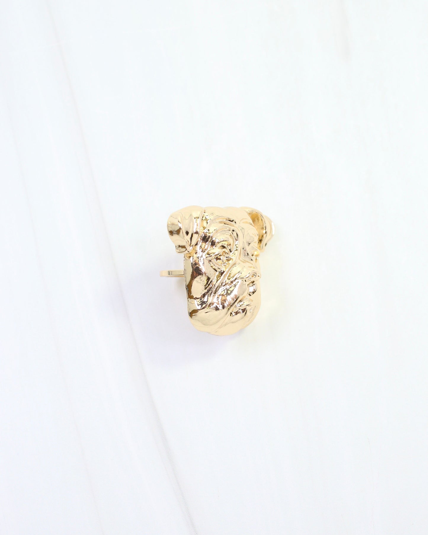 Sally Scarf Slide Dog Gold