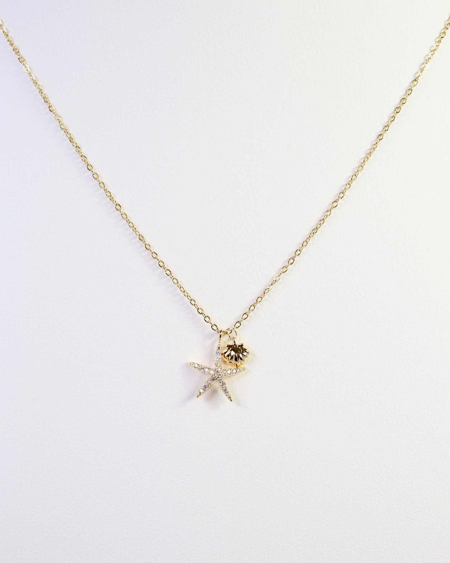 Socorro Starfish Necklace WR Gold