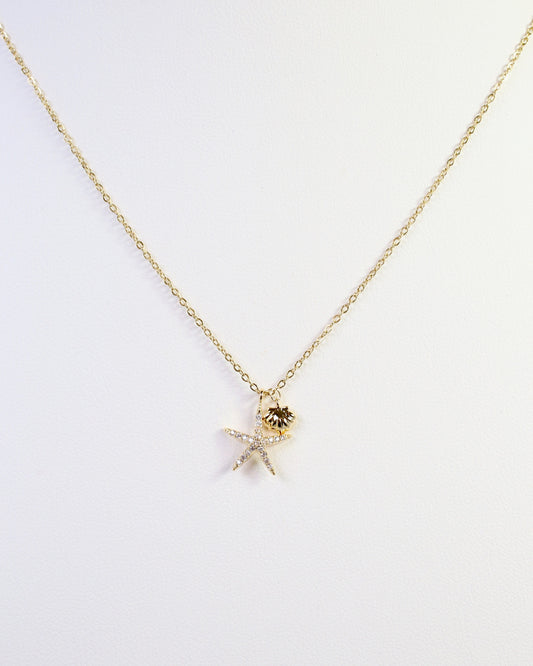 Socorro Starfish Necklace WR Gold