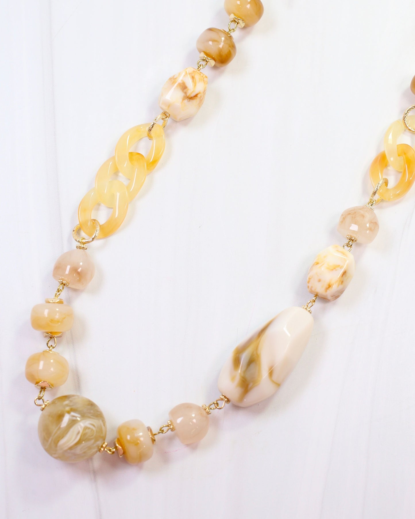 Stone Mountain Beaded Necklace Natural