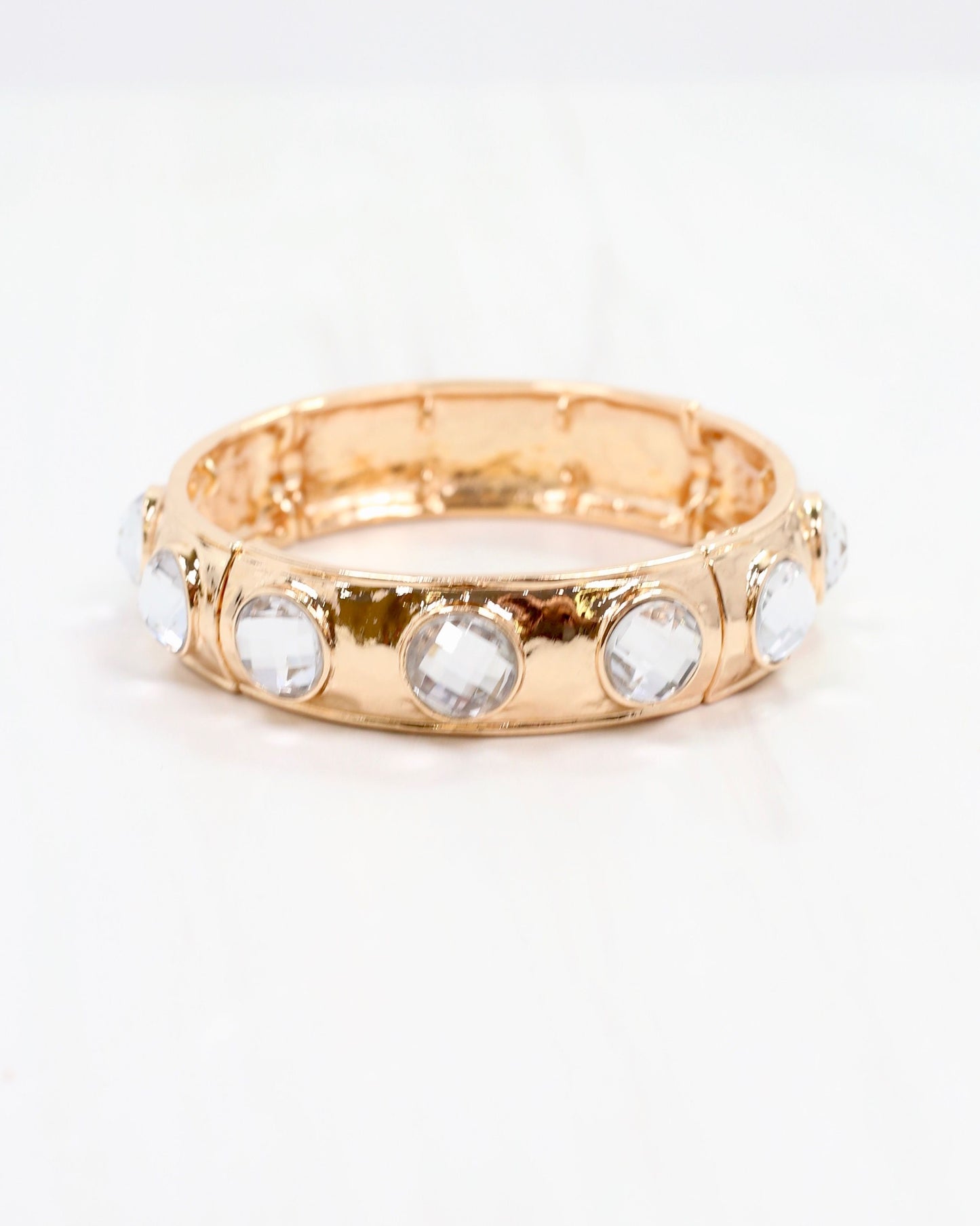 Reagan Stretch Bracelet Clear