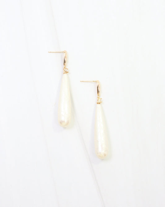Nala Paper Pearl Drop Earring WR Gold