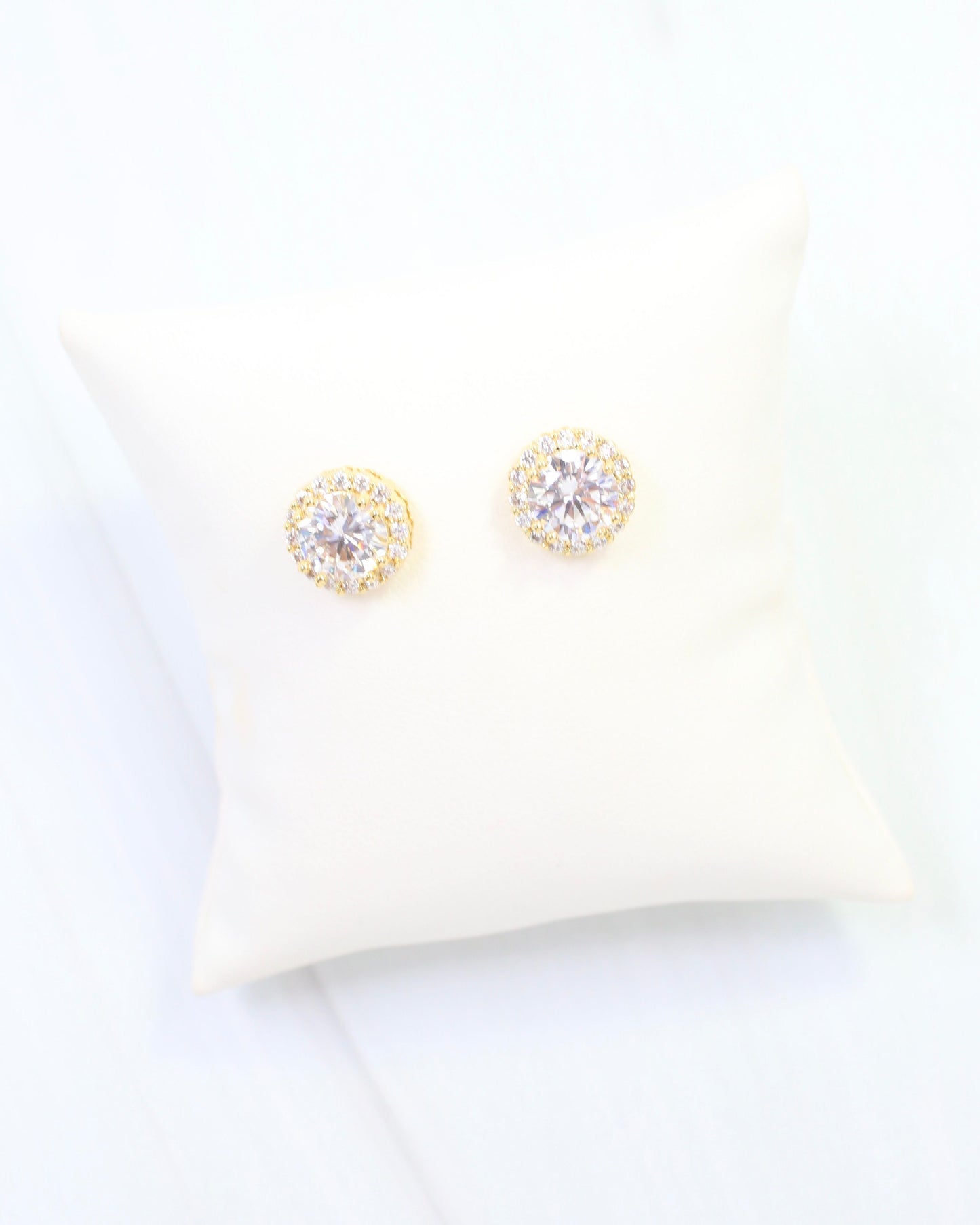 Winslow Embellished CZ Stud Earring Gold