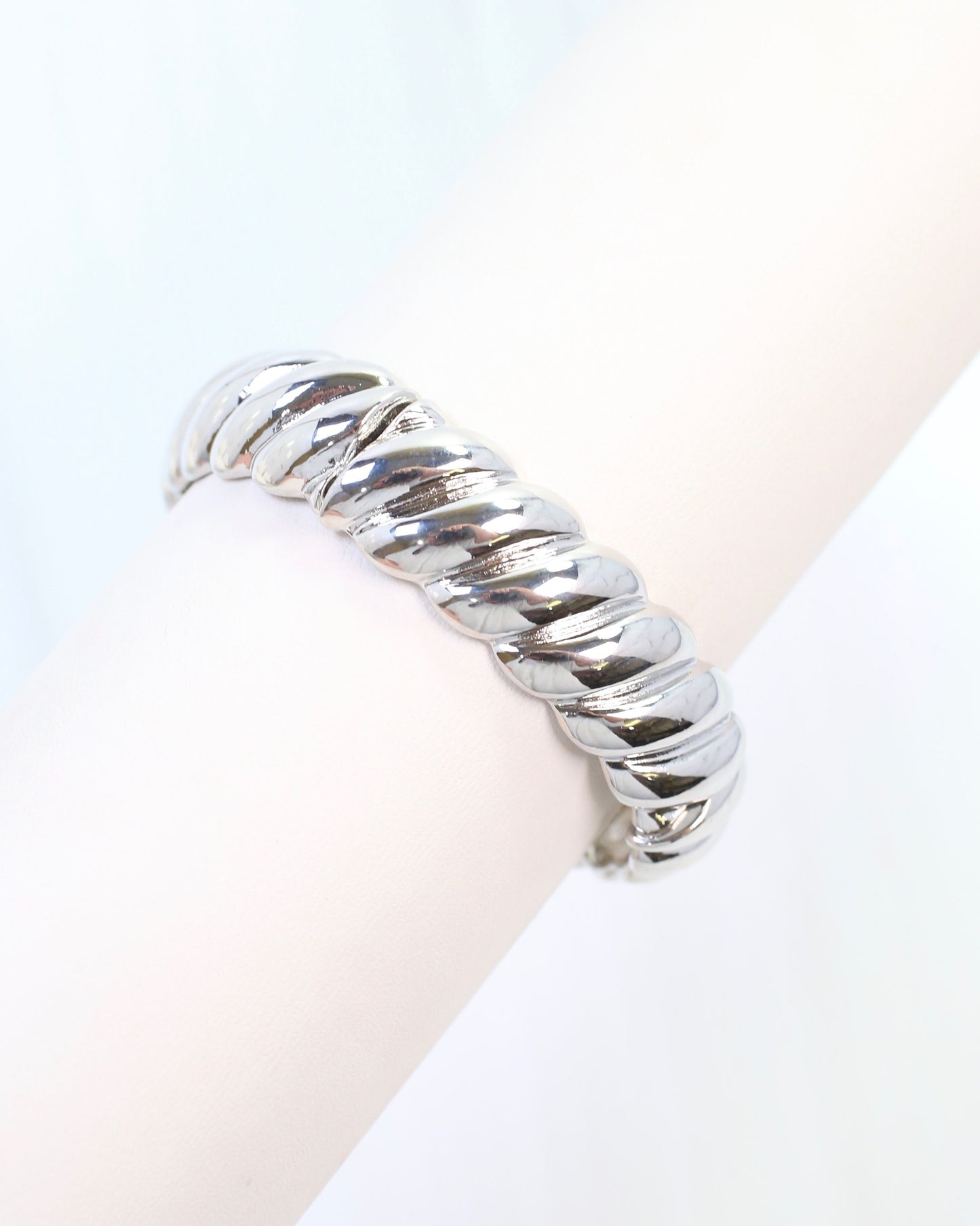 Gilliard Twisted Stretch Bracelet Silver