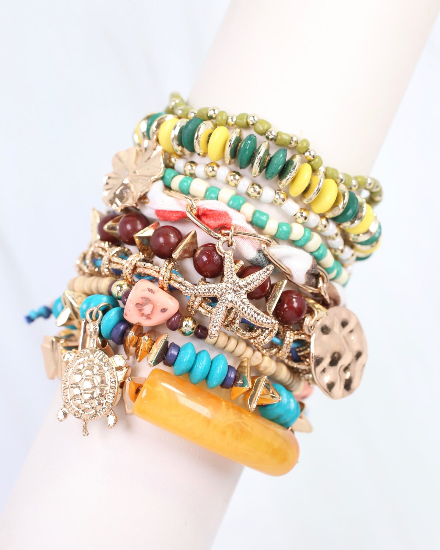 Wooster Beaded Stretch Bracelet Set Multi