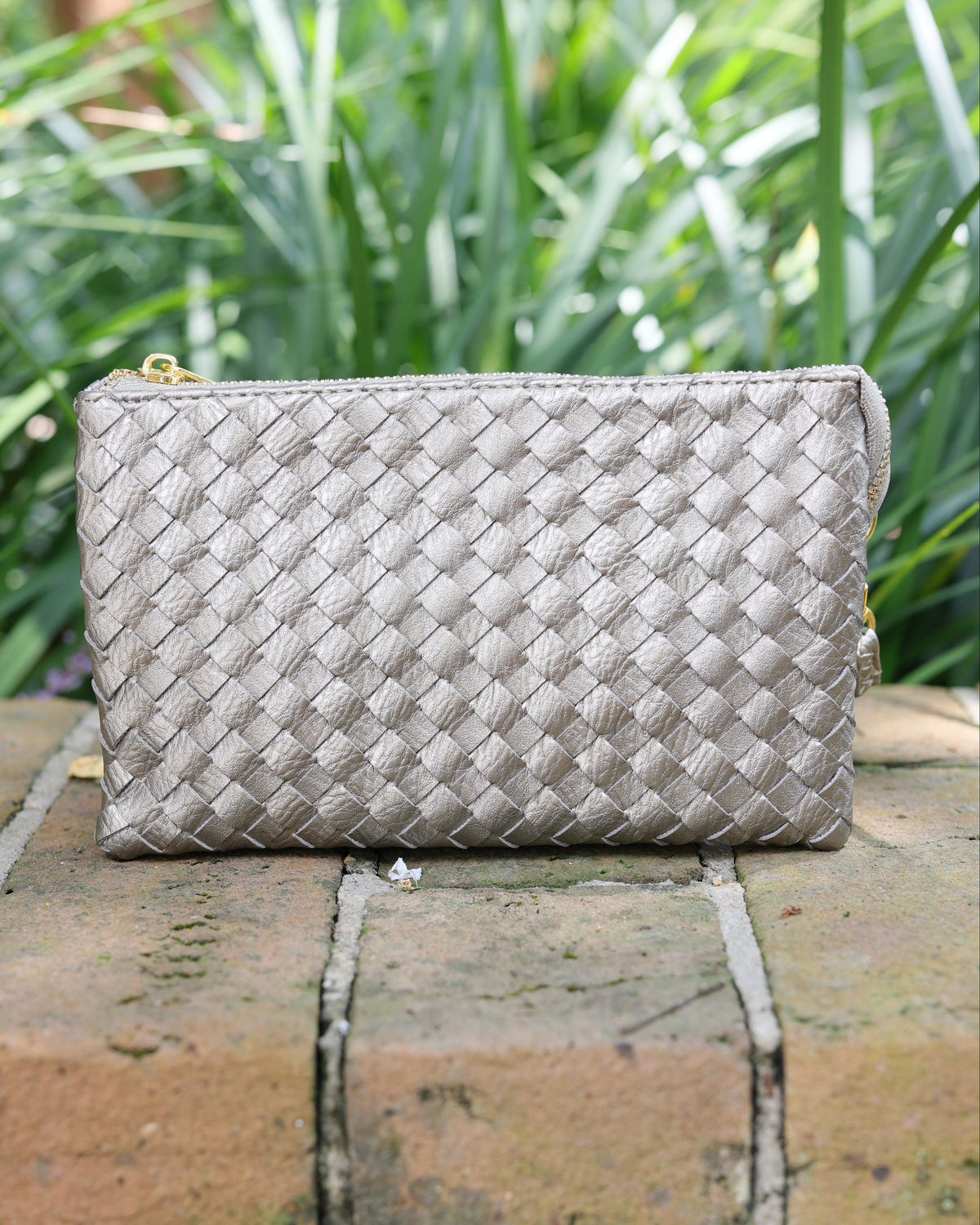 Liz Crossbody Bag Woven Black Pearl