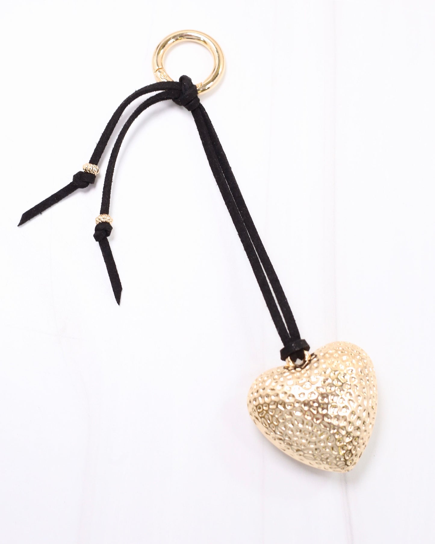 Sullivan Heart Bag Charm Gold