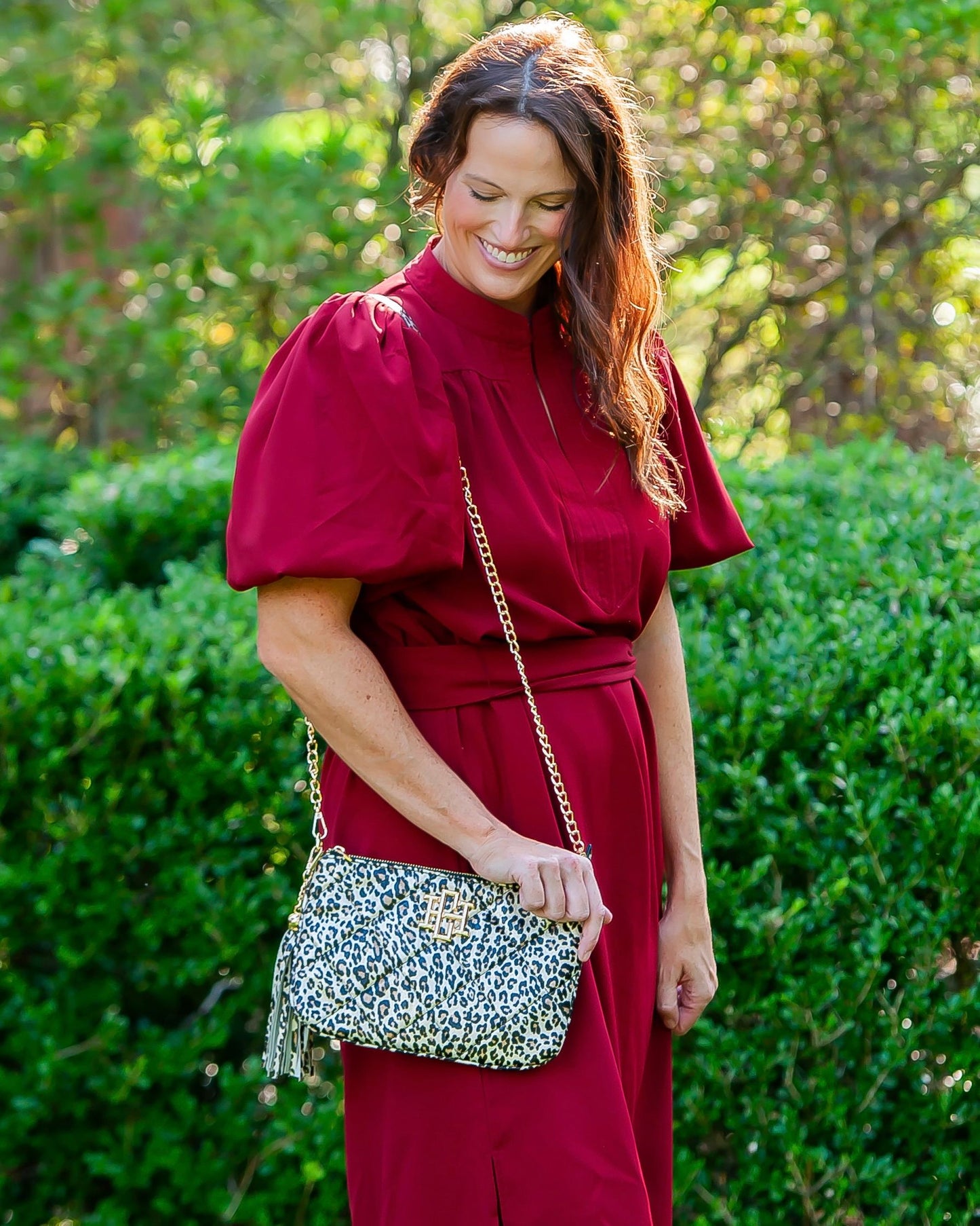 Madelyn Clutch/Crossbody Spotted LD