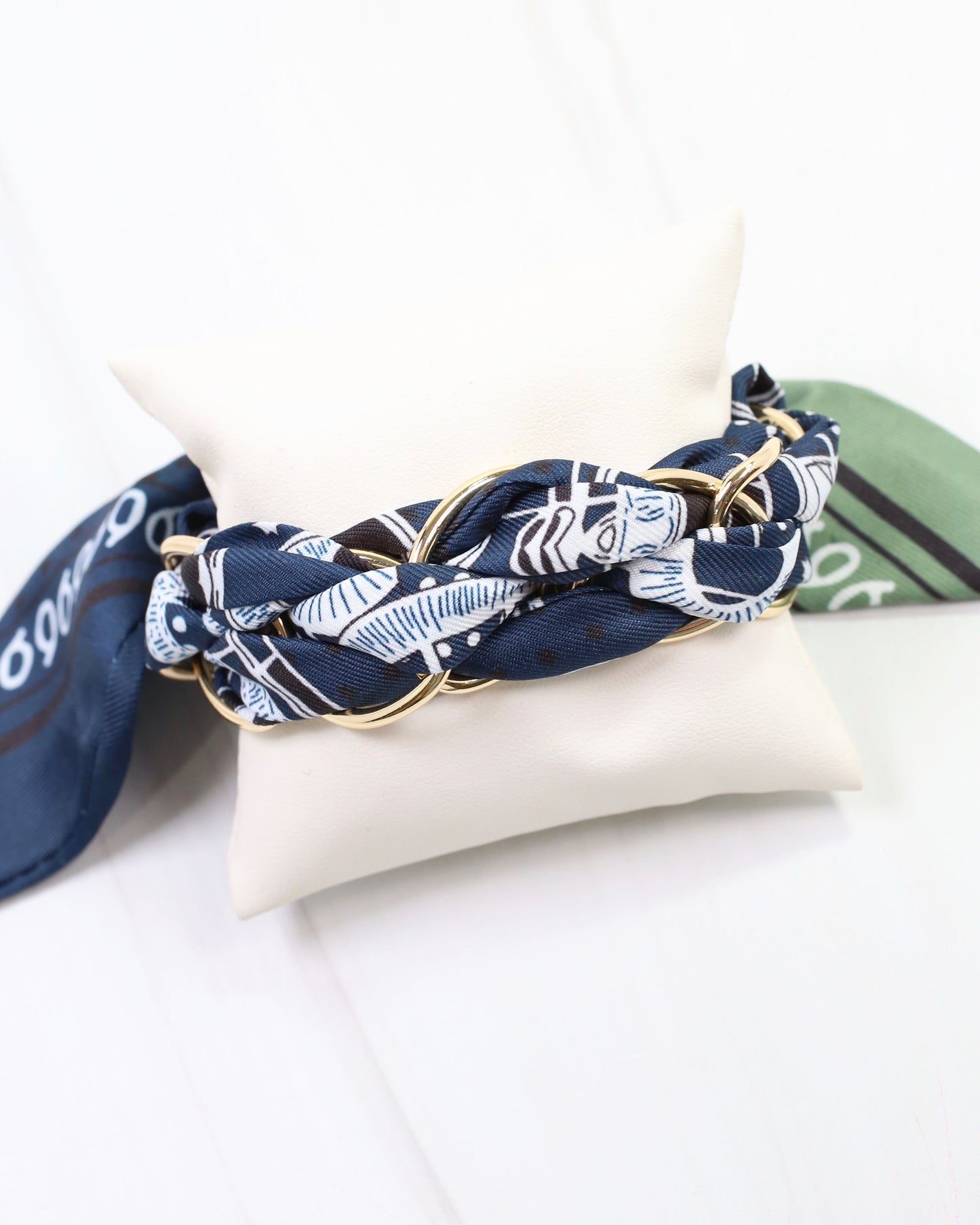 Fontana Chain Scarf Bracelet Navy