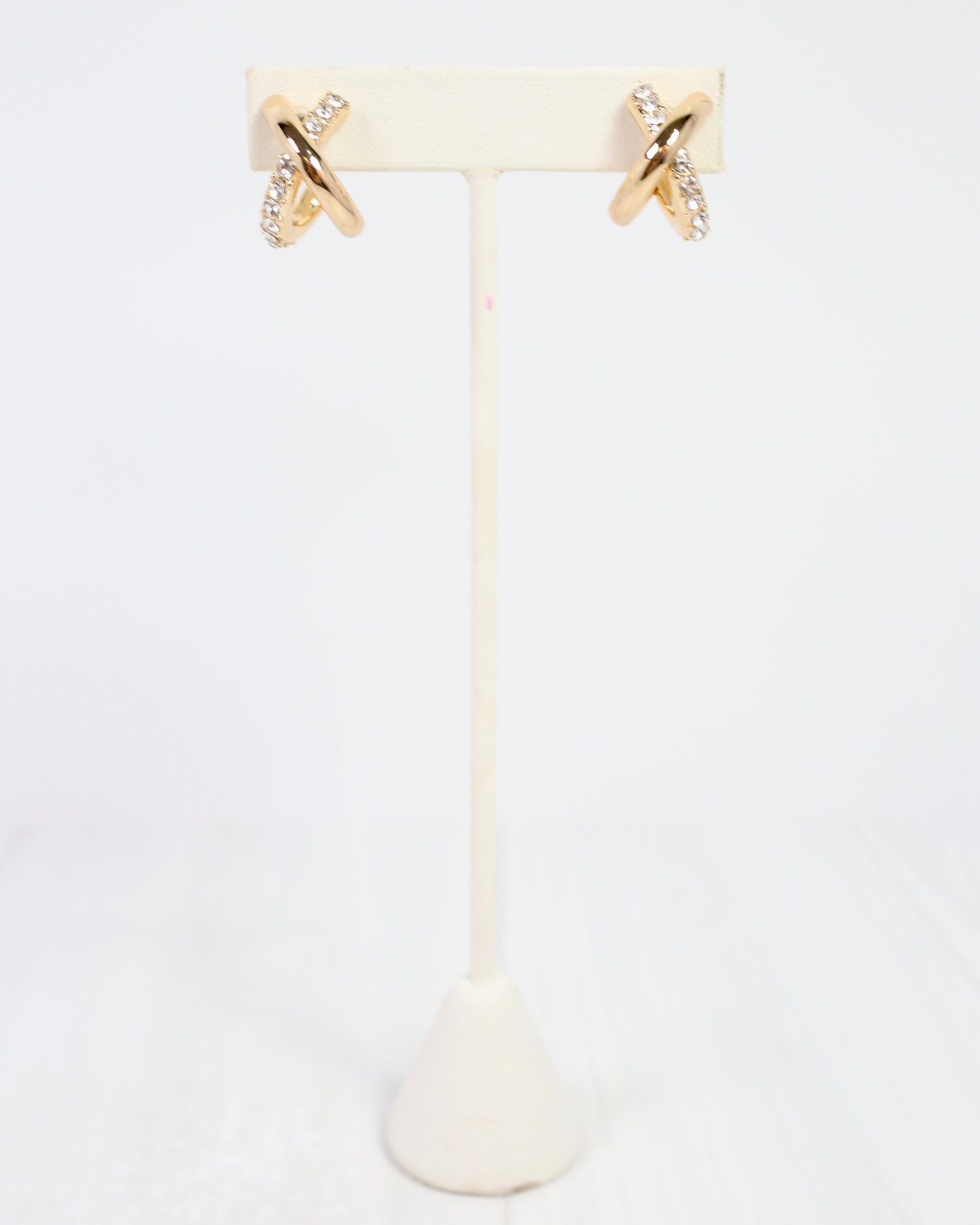 Coleridge Criss Cross Hoop Earring Gold