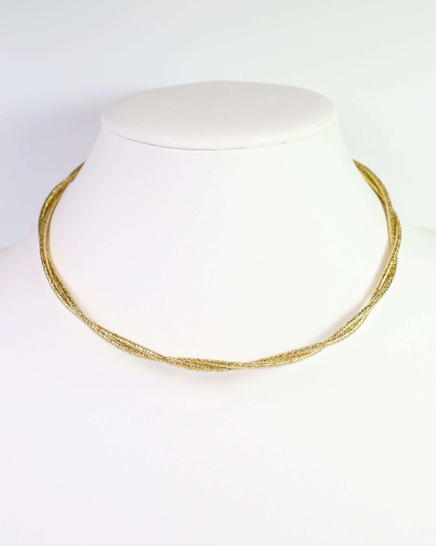 Dakota Magnetic Cord Necklace Gold