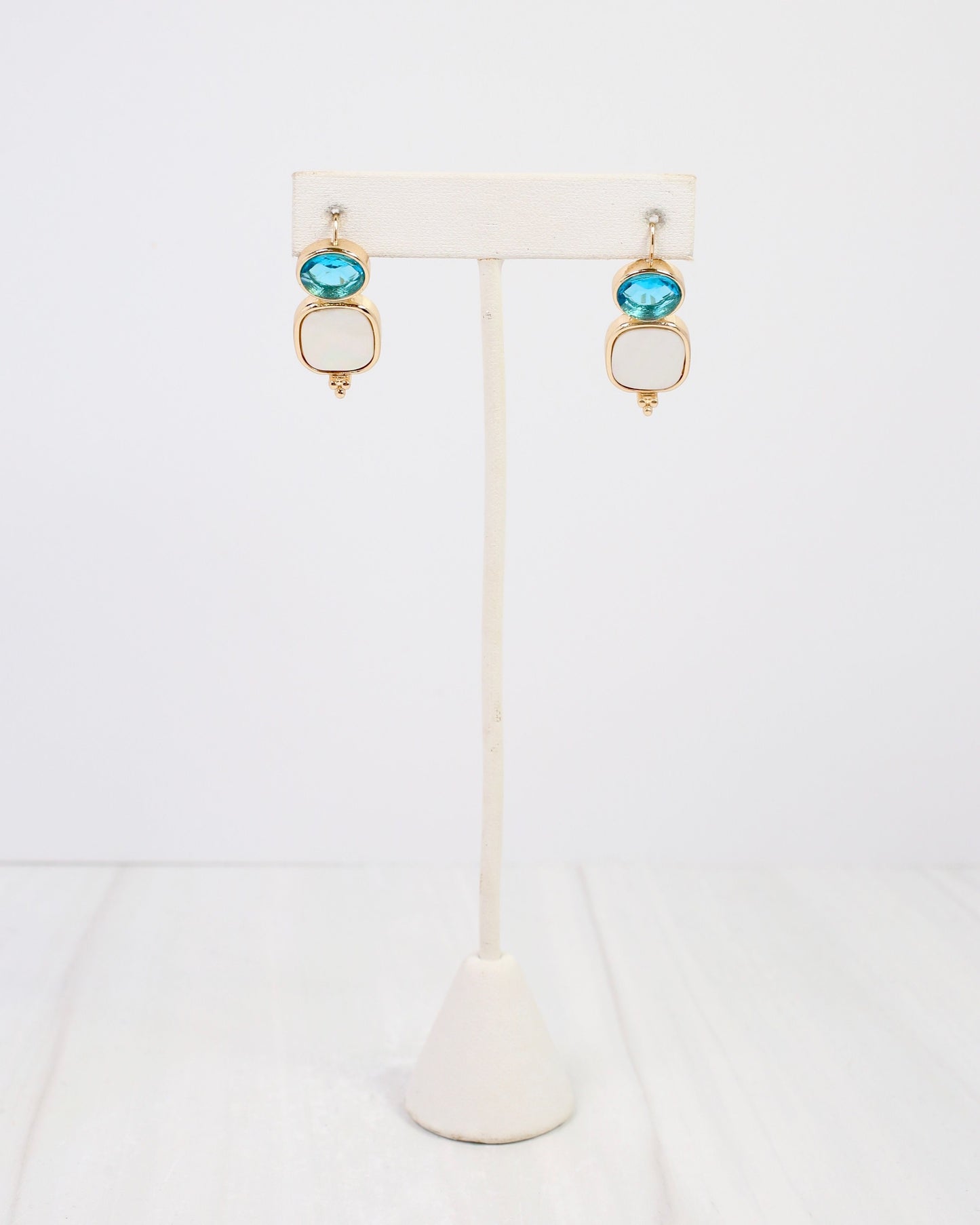 Bloomington Drop Earring Aqua