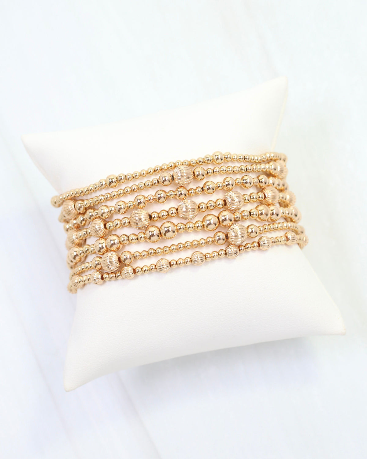 Regina Beaded Bracelet Set Gold