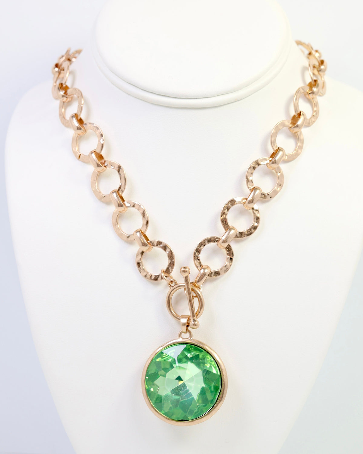 Palace Crystal Pendant Necklace Green