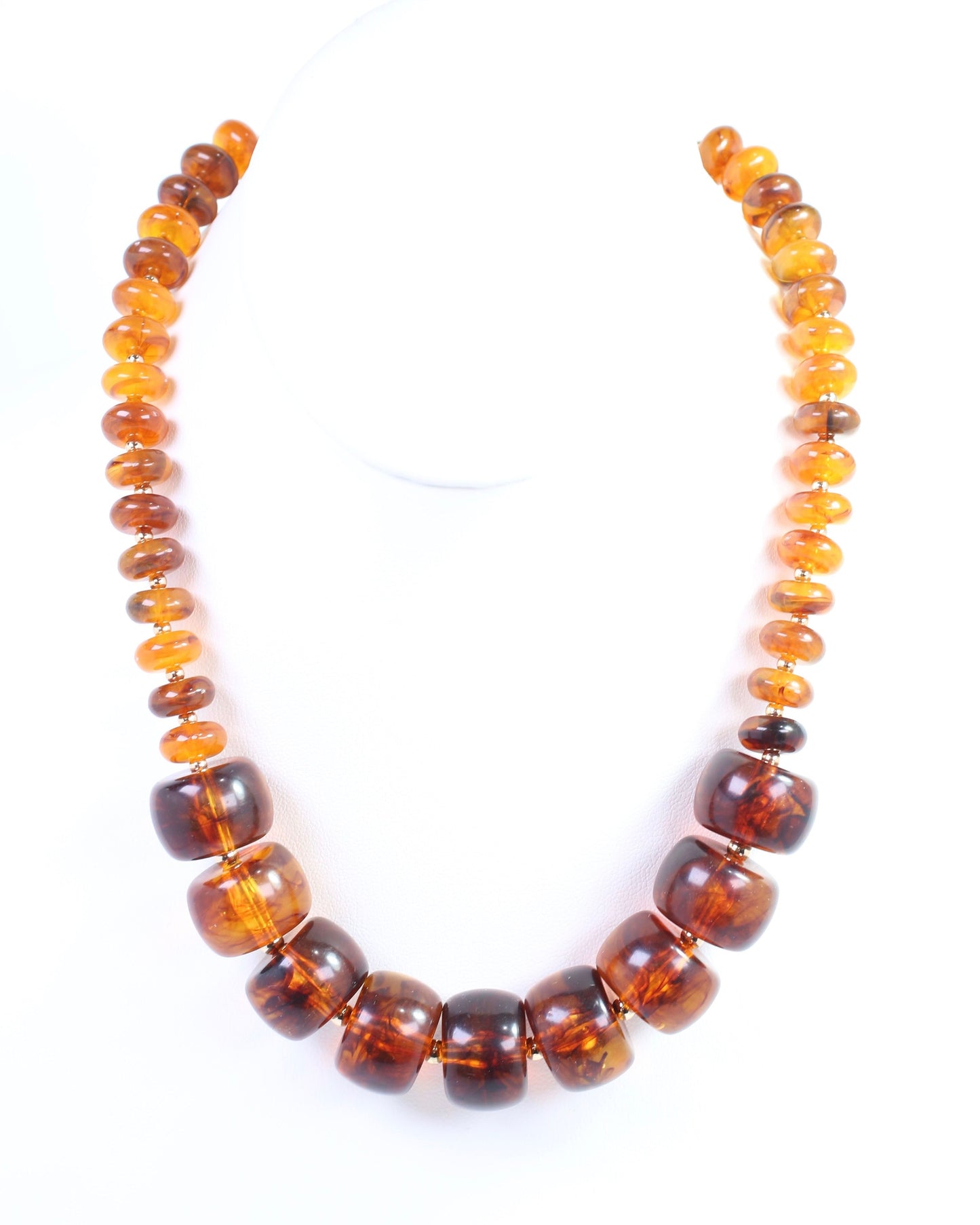 Norwalk Chunky Bead Necklace Tortoise