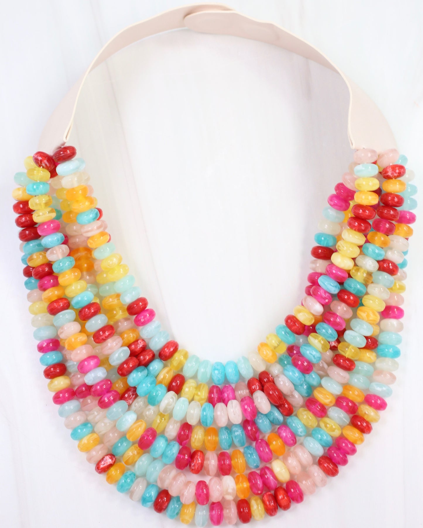 Solstice Layered Beaded Magnetic Necklace Multi