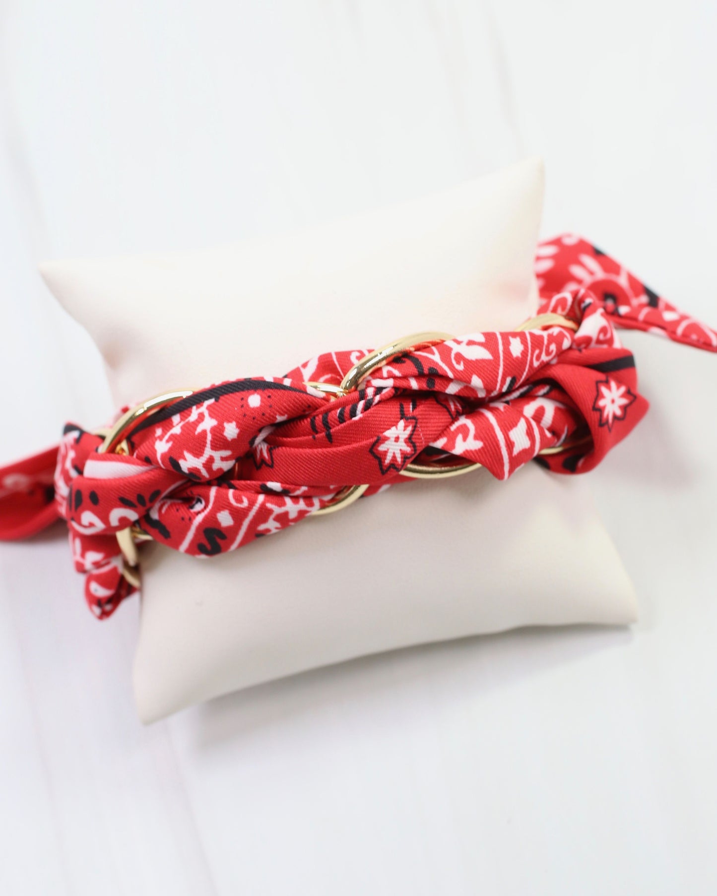 Fontana Chain Scarf Bracelet Red