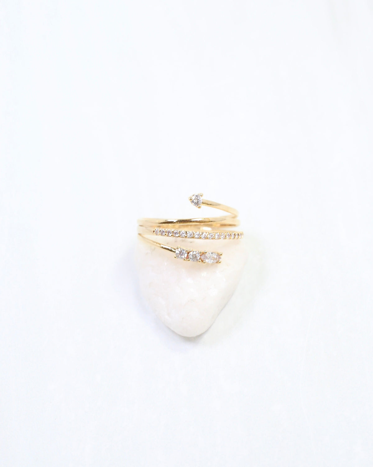 Odel CZ Ring WR Gold