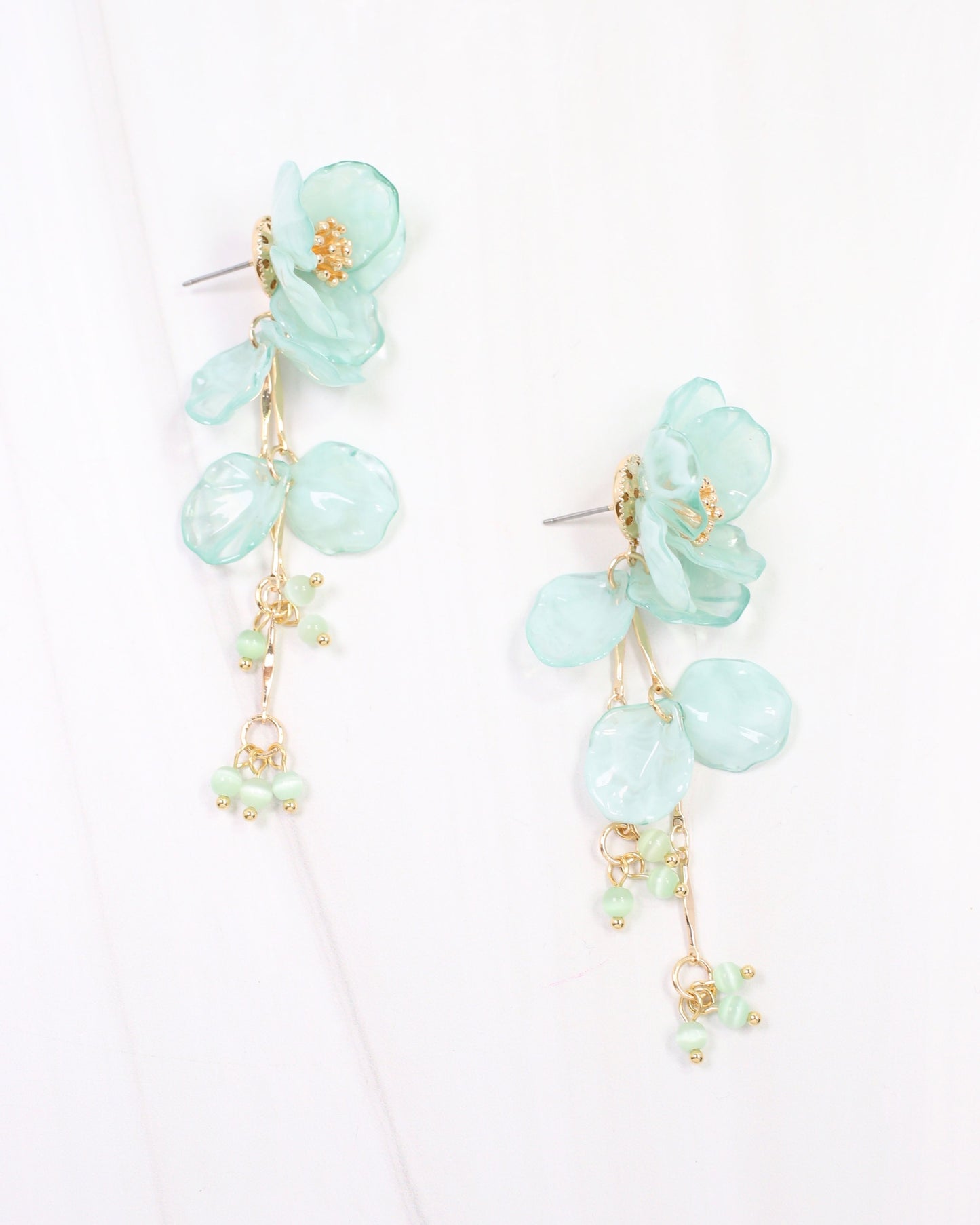 Billings Flower Dangle Earring Turquoise