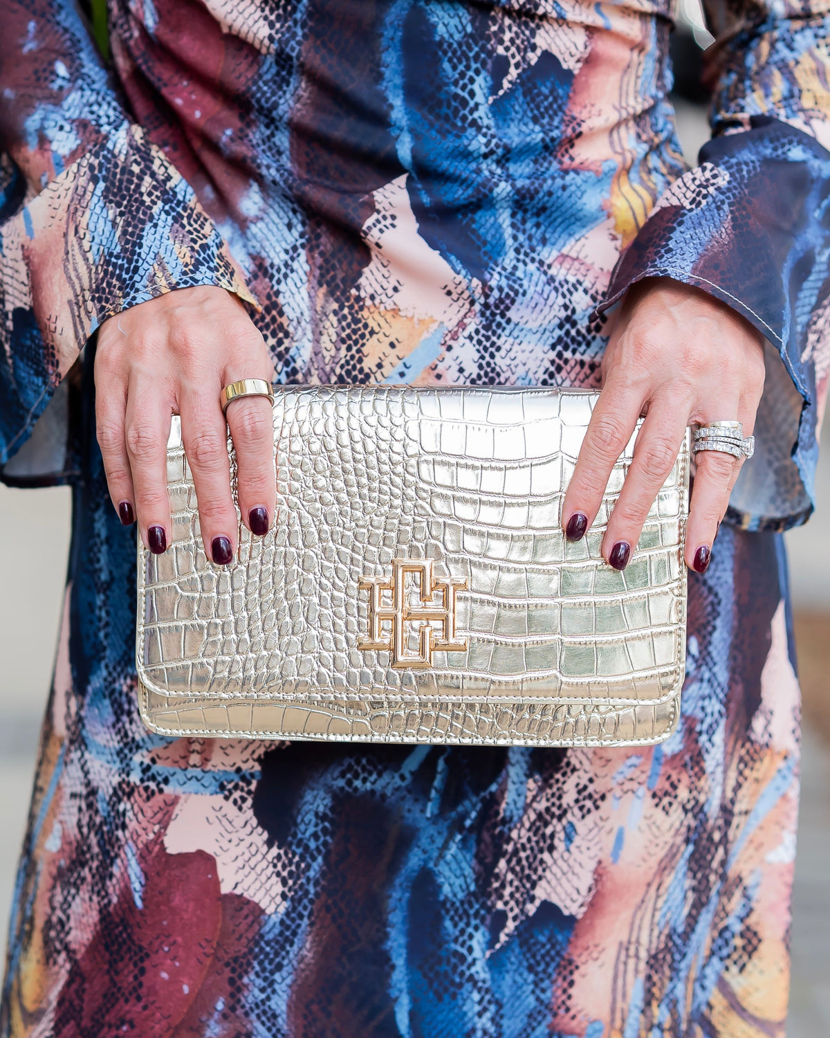 Bryn Clutch/Crossbody Gold EC