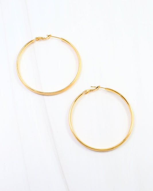 Perth Hoop Earring WR Gold