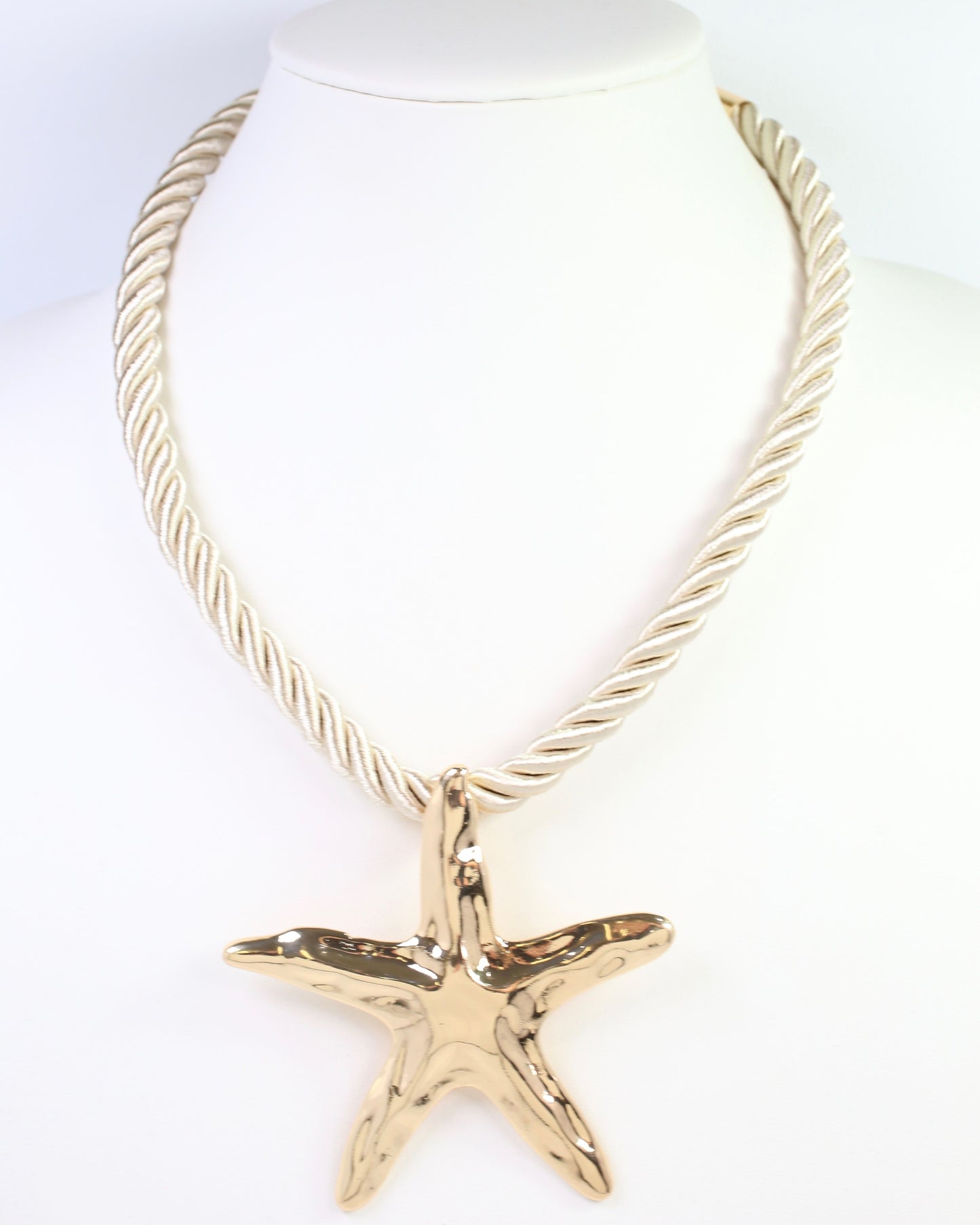 Grand Haven Starfish Cord Necklace Gold