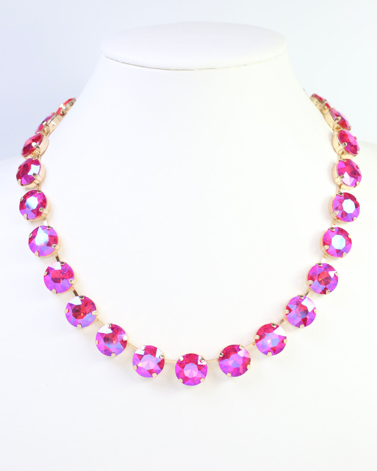 Fairchild Rhinestone Necklace Pink AB