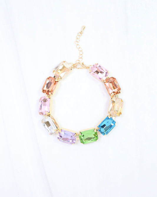 Brinson Crystal Bracelet Lavender Multi