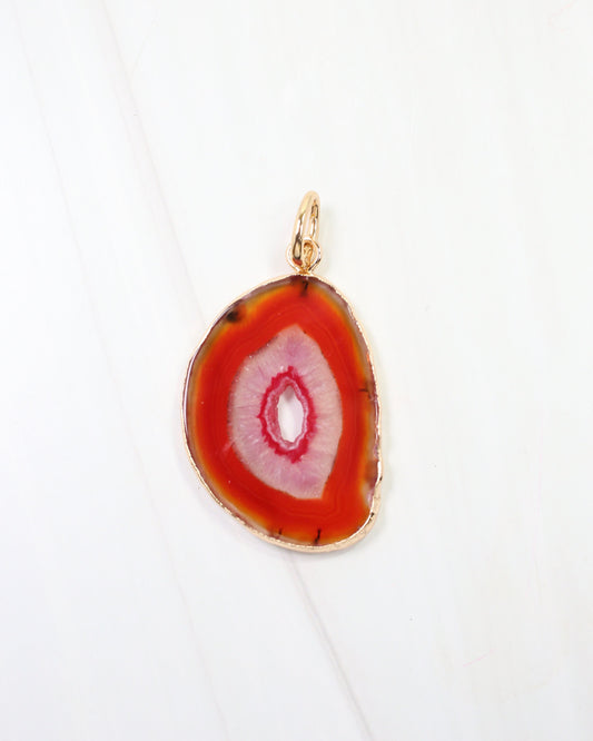 Antonio Agate Charm Red