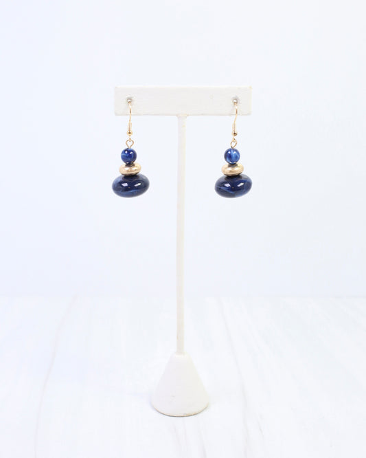 Abenger Beaded Earring Navy
