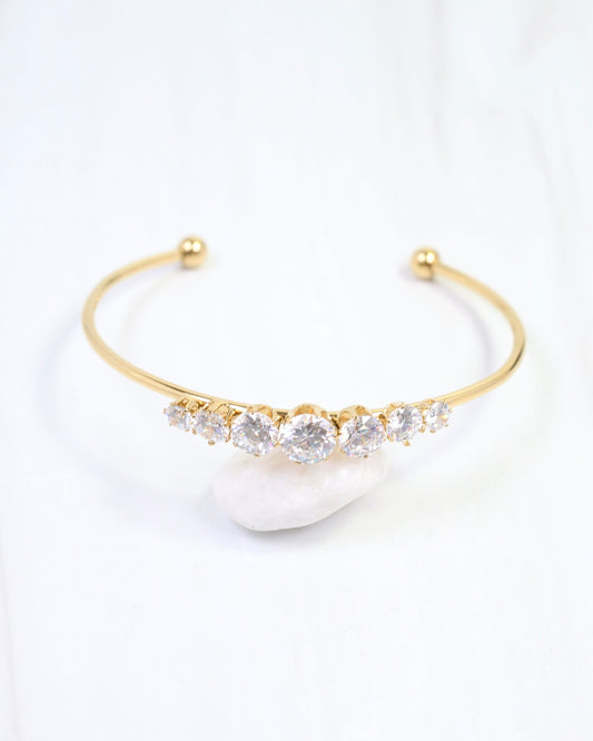 Dani CZ Cuff Bracelet WP Gold