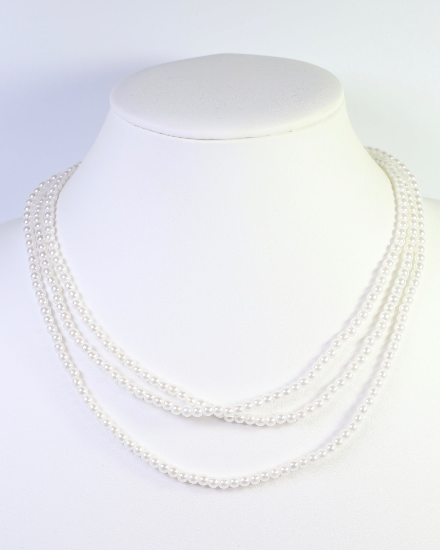 Gulfport Layered Pearl Necklace Cream