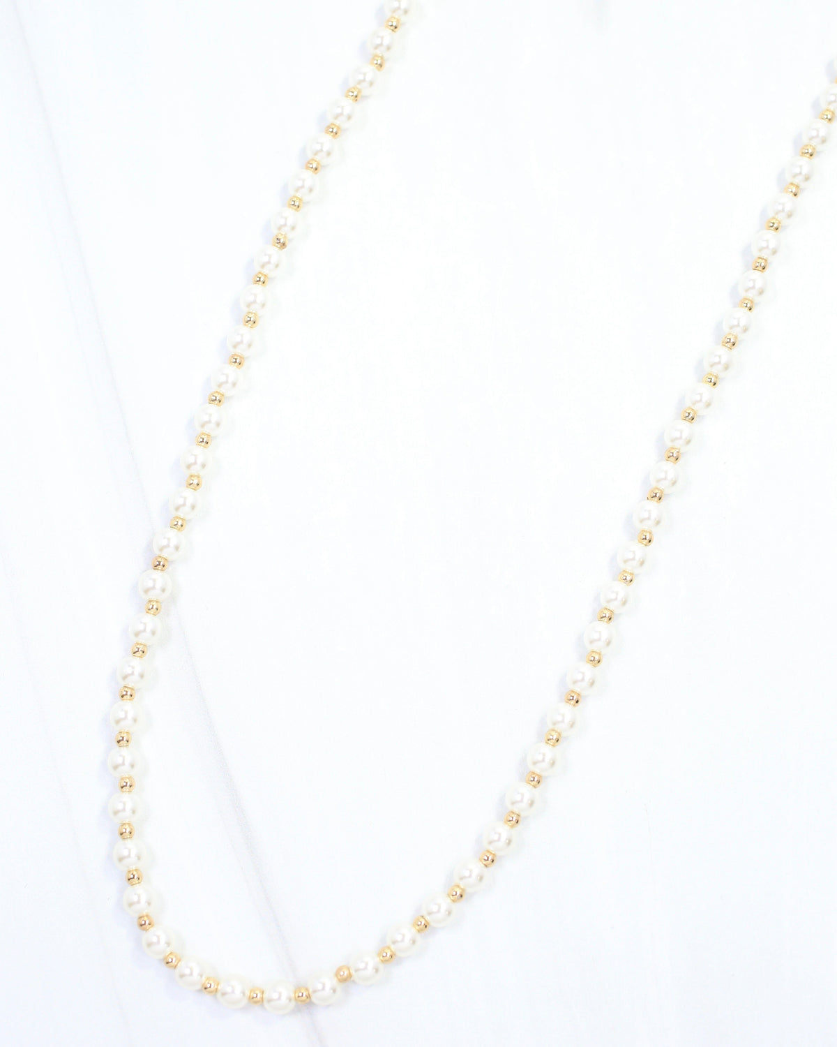 Petersen Small Pearl Beaded Necklace Gold