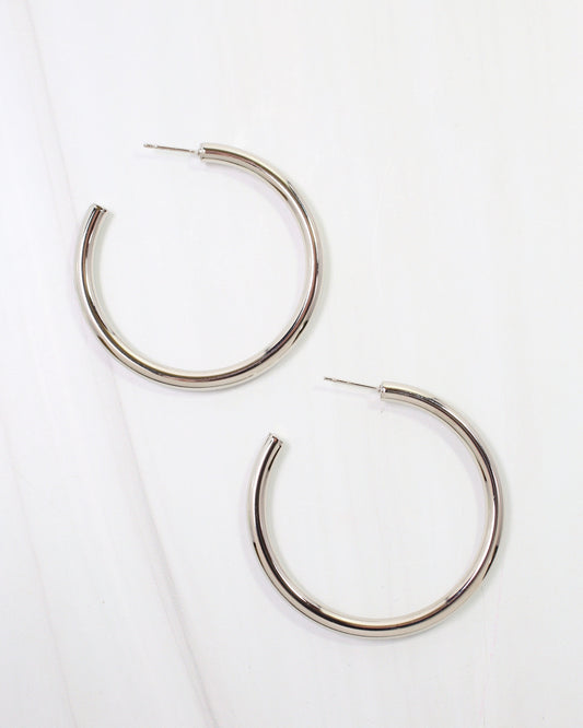 Duluth Hoop Earring Silver