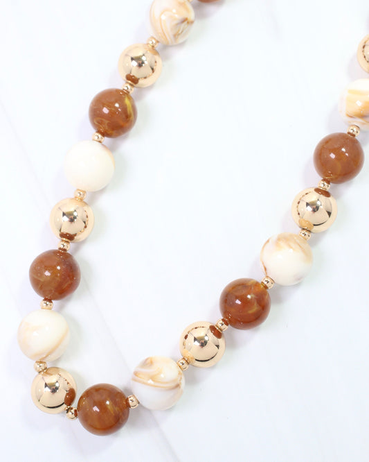 Farmington Ball Necklace Natural Multi