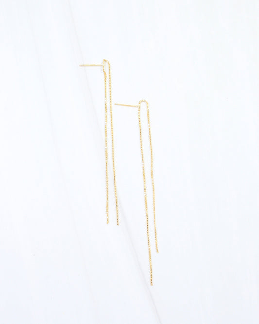 Naomi Chain Dangle Earring WR Gold