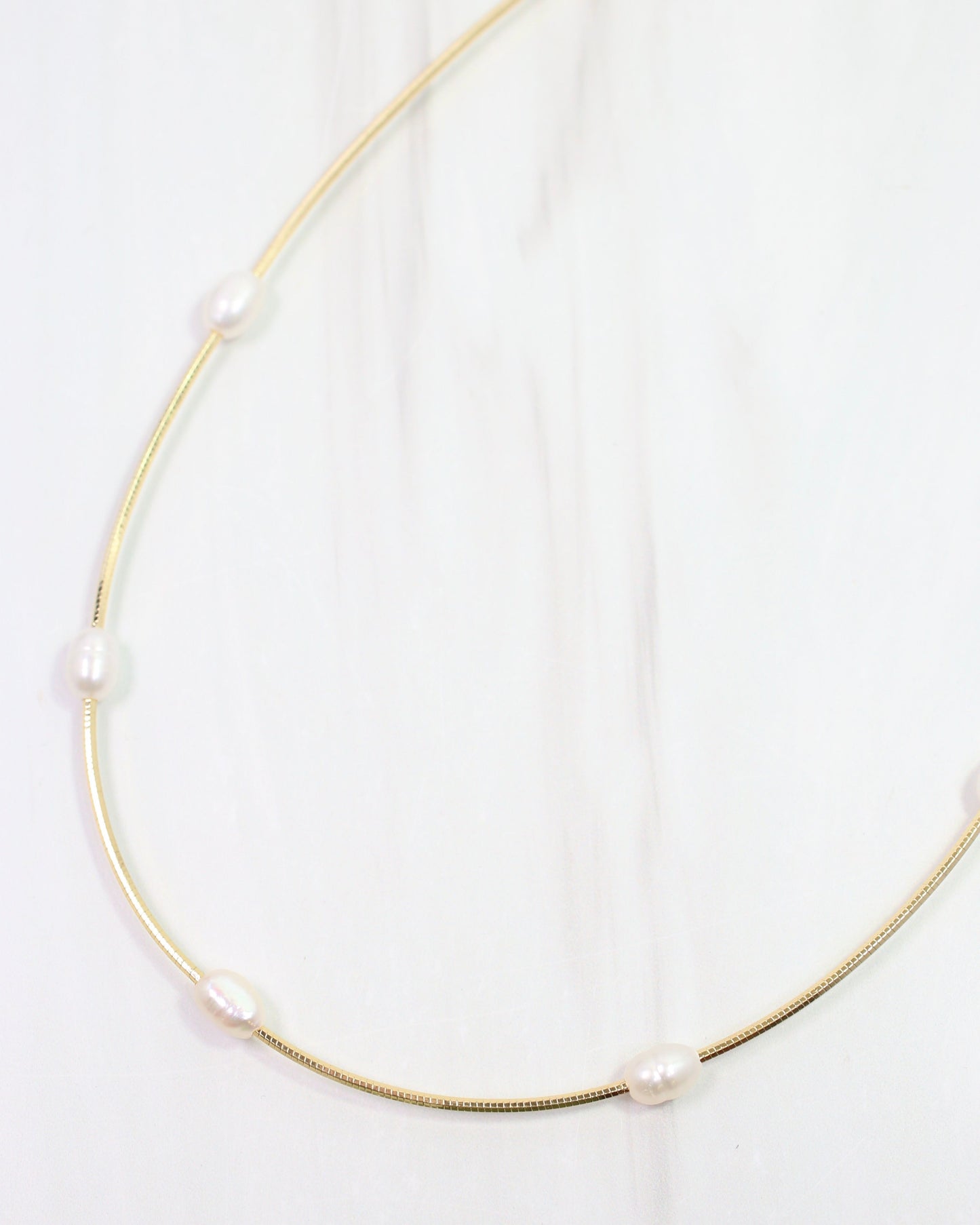 Erin Pearl Necklace WR Gold